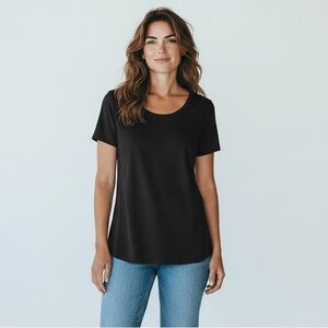 J. JILL - 100% PIMA COTTON - SZ MEDIUM - SCOOP NECKLINE EXCELLENT CONDITION B15